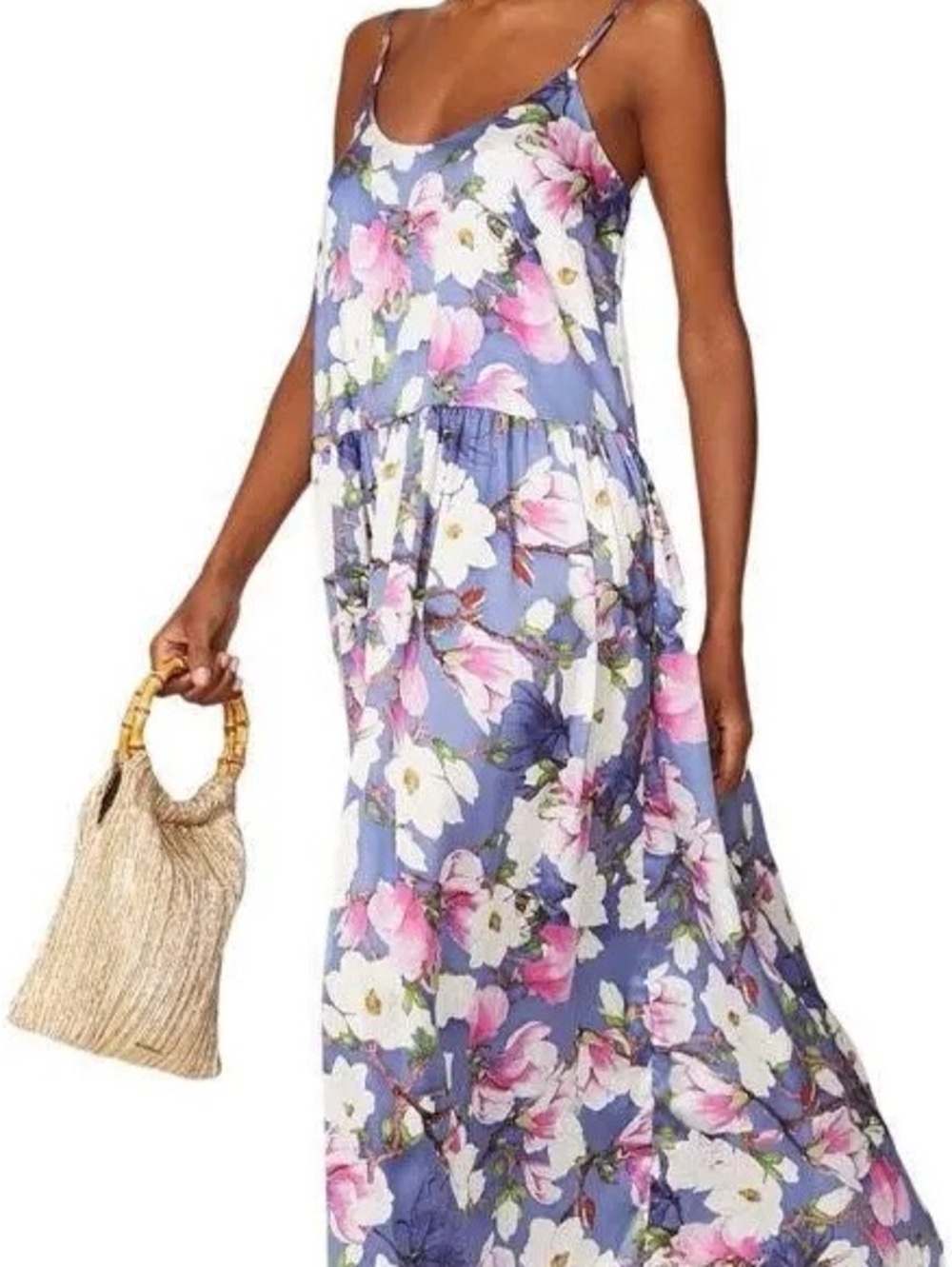 Giovanna Nicolai Floral Drop Waist Maxi Dress